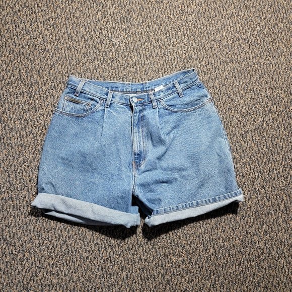 RARE Vintage Calvin Klein High Mom Shorts Size 14 100 COTTON MADE IN THE USA - Picture 10 of 13
